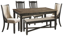 Load image into Gallery viewer, Tyler Creek Dining Table and 4 Chairs and Bench
