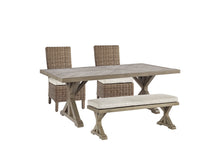 Load image into Gallery viewer, Beachcroft Outdoor Dining Table and 2 Chairs and 2 Benches
