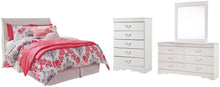 Load image into Gallery viewer, Anarasia Full Sleigh Headboard with Mirrored Dresser and Chest
