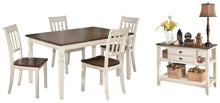 Load image into Gallery viewer, Whitesburg Dining Table and 4 Chairs with Storage
