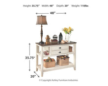 Load image into Gallery viewer, Whitesburg Dining Table and 4 Chairs with Storage
