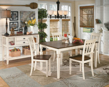 Load image into Gallery viewer, Whitesburg Dining Table and 4 Chairs with Storage
