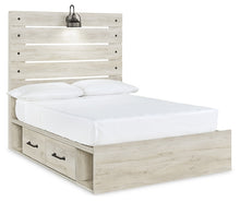 Load image into Gallery viewer, Cambeck  Panel Bed With 4 Storage Drawers With Mirrored Dresser, Chest And 2 Nightstands
