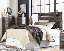 Load image into Gallery viewer, Drystan Queen Panel Headboard with Mirrored Dresser, Chest and 2 Nightstands
