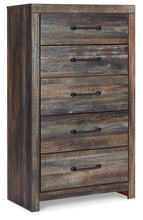 Load image into Gallery viewer, Drystan Queen Panel Bed with 4 Storage Drawers with Mirrored Dresser, Chest and 2 Nightstands

