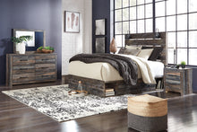 Load image into Gallery viewer, Drystan Queen Panel Bed with 4 Storage Drawers with Mirrored Dresser, Chest and 2 Nightstands
