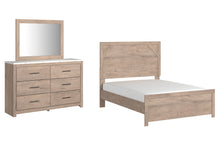 Load image into Gallery viewer, Senniberg Full Panel Bed with Mirrored Dresser
