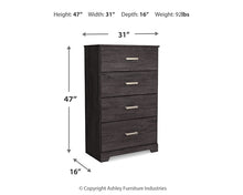 Load image into Gallery viewer, Belachime Four Drawer Chest
