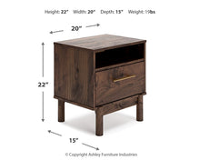 Load image into Gallery viewer, Calverson One Drawer Night Stand
