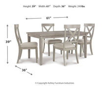 Load image into Gallery viewer, Parellen Dining Table and 4 Chairs
