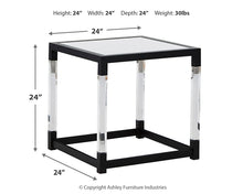 Load image into Gallery viewer, Nallynx Square End Table

