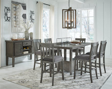 Load image into Gallery viewer, Hallanden Counter Height Dining Table and 6 Barstools with Storage
