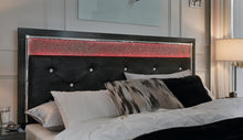 Load image into Gallery viewer, Kaydell Queen Upholstered Panel Storage Platform Bed with Mirrored Dresser and 2 Nightstands
