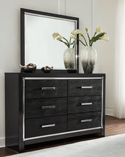 Load image into Gallery viewer, Kaydell King Upholstered Panel Storage Platform Bed with Mirrored Dresser, Chest and Nightstand
