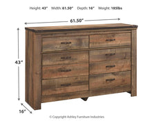 Load image into Gallery viewer, Trinell Six Drawer Dresser
