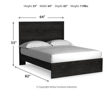 Load image into Gallery viewer, Belachime Queen Panel Bed with Mirrored Dresser
