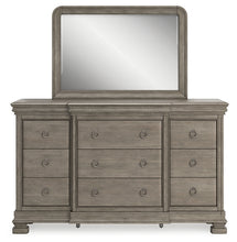 Load image into Gallery viewer, Lexorne Queen Sleigh Bed with Mirrored Dresser
