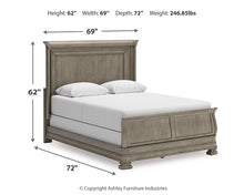 Load image into Gallery viewer, Lexorne Queen Sleigh Bed with Mirrored Dresser
