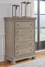 Load image into Gallery viewer, Lexorne California King Sleigh Bed with Mirrored Dresser, Chest and 2 Nightstands
