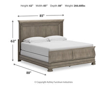 Load image into Gallery viewer, Lexorne California King Sleigh Bed with Mirrored Dresser
