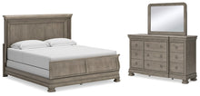 Load image into Gallery viewer, Lexorne California King Sleigh Bed with Mirrored Dresser
