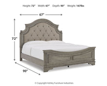 Load image into Gallery viewer, Lodenbay Queen Panel Bed with Mirrored Dresser
