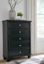 Load image into Gallery viewer, Lanolee Queen Panel Bed with Mirrored Dresser, Chest and 2 Nightstands
