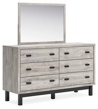 Load image into Gallery viewer, Vessalli King Panel Bed with Mirrored Dresser and Nightstand
