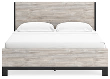 Load image into Gallery viewer, Vessalli King Panel Bed with Mirrored Dresser and Nightstand
