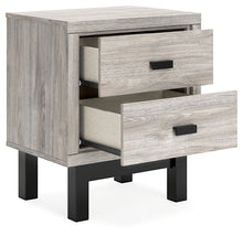 Load image into Gallery viewer, Vessalli King Panel Bed with Mirrored Dresser and Nightstand
