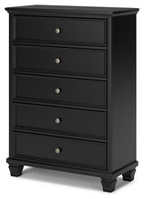 Load image into Gallery viewer, Lanolee California King Panel Bed with Mirrored Dresser, Chest and Nightstand
