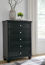 Load image into Gallery viewer, Lanolee California King Panel Bed with Mirrored Dresser, Chest and Nightstand
