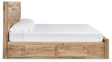 Load image into Gallery viewer, Hyanna Queen Panel Storage Bed with Mirrored Dresser
