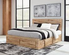 Load image into Gallery viewer, Hyanna Queen Panel Storage Bed with Mirrored Dresser
