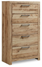 Load image into Gallery viewer, Hyanna Full Panel Headboard with Mirrored Dresser and Chest
