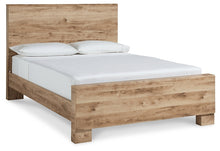 Load image into Gallery viewer, Hyanna King Panel Bed with Mirrored Dresser and Nightstand
