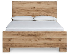 Load image into Gallery viewer, Hyanna King Panel Bed with Mirrored Dresser and Nightstand
