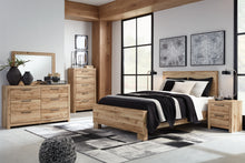 Load image into Gallery viewer, Hyanna King Panel Bed with Mirrored Dresser and Nightstand
