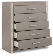 Load image into Gallery viewer, Surancha King Poster Bed with Mirrored Dresser and Chest
