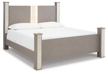 Load image into Gallery viewer, Surancha King Poster Bed with Mirrored Dresser and Chest
