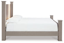 Load image into Gallery viewer, Surancha King Poster Bed with Mirrored Dresser and Chest
