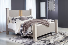 Load image into Gallery viewer, Surancha King Poster Bed with Mirrored Dresser and Chest
