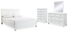 Load image into Gallery viewer, Fortman King Panel Bed with Mirrored Dresser and Chest
