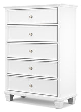 Load image into Gallery viewer, Fortman King Panel Bed with Mirrored Dresser and Chest
