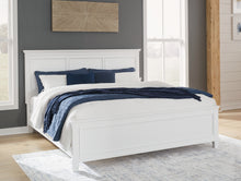 Load image into Gallery viewer, Fortman King Panel Bed with Mirrored Dresser and Chest
