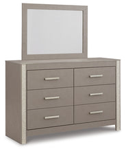 Load image into Gallery viewer, Surancha Full Panel Bed with Mirrored Dresser, Chest and Nightstand
