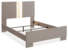 Load image into Gallery viewer, Surancha Queen Panel Bed with Mirrored Dresser and 2 Nightstands

