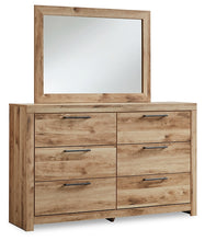 Load image into Gallery viewer, Hyanna Full Panel Storage Bed with Mirrored Dresser, Chest and 2 Nightstands
