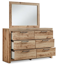 Load image into Gallery viewer, Hyanna Full Panel Storage Bed with Mirrored Dresser and Nightstand
