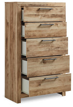 Load image into Gallery viewer, Hyanna Full Panel Storage Bed with Mirrored Dresser and Chest
